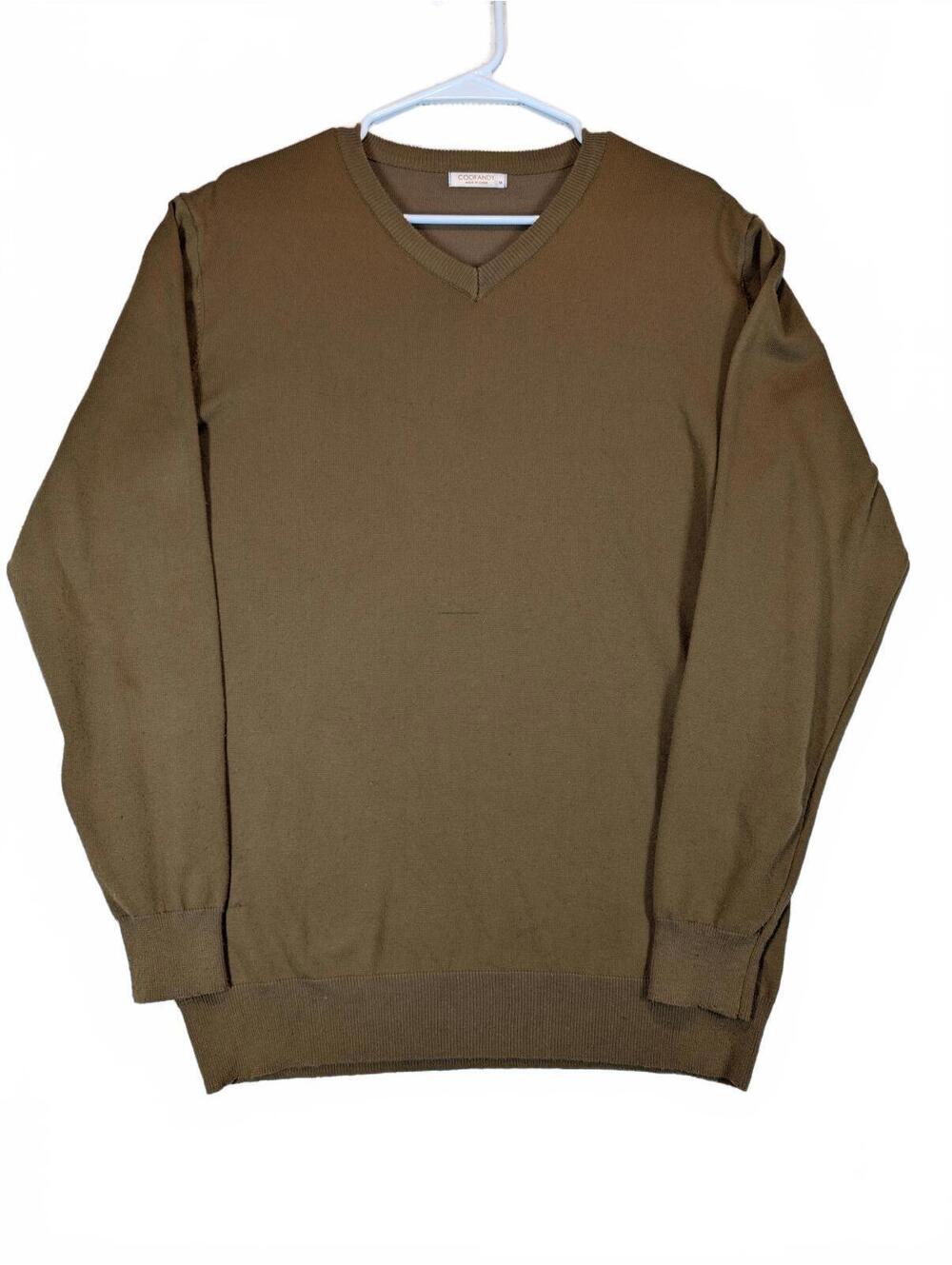 Coofandy V Neck Knit Lightweight Casual Pullover Sweater Mens Medium